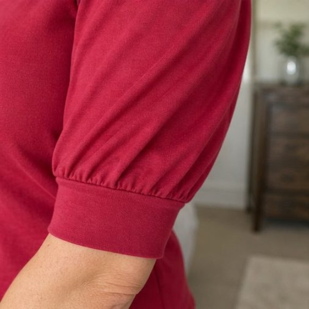 Ivory Pleated Blouse - Picture 5 of 6